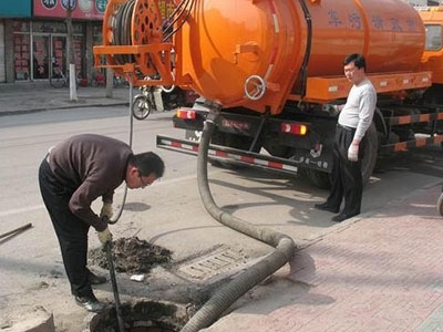青湖路街道隔油池、化粪池清操作流程